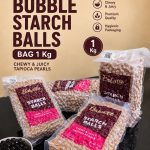 Bobatee bubble starch balls in 1 kg bags