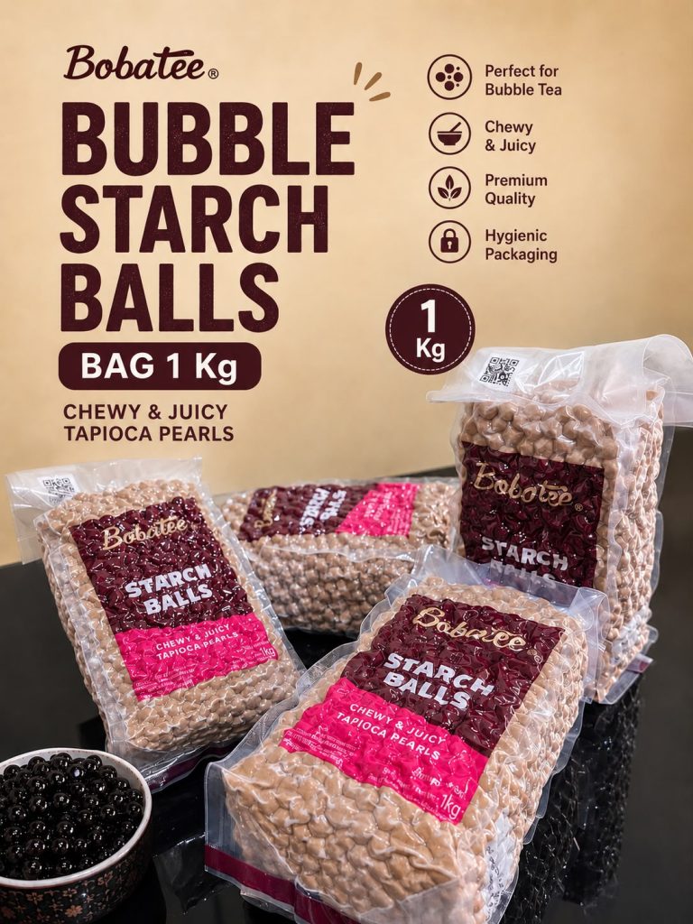 Bobatee bubble starch balls in 1 kg bags