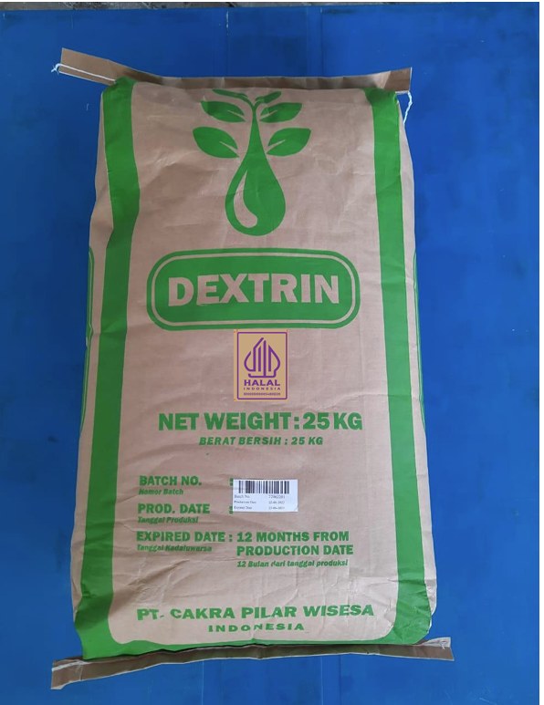 Dextrin packaging, 25 kg
